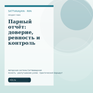 Парный отчёт: доверие, ревность и контроль