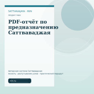 PDF-отчёт по предназначению Саттваваджая
