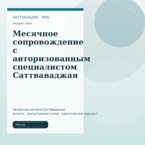 Месячное сопровождение с авторизованным специалистом Саттваваджая
